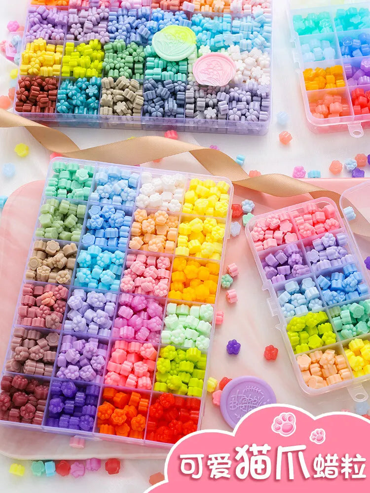 Complete Wax Seal Stamp Kit with 520 Beads Brass Stamps Melting Spoon Candle Stand