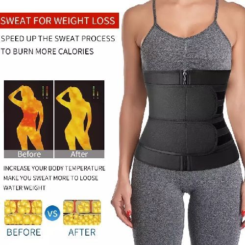 Waist Trainer Belt Slimming Body Shaper with Double Strap Neoprene Sauna Corset for Weight Loss