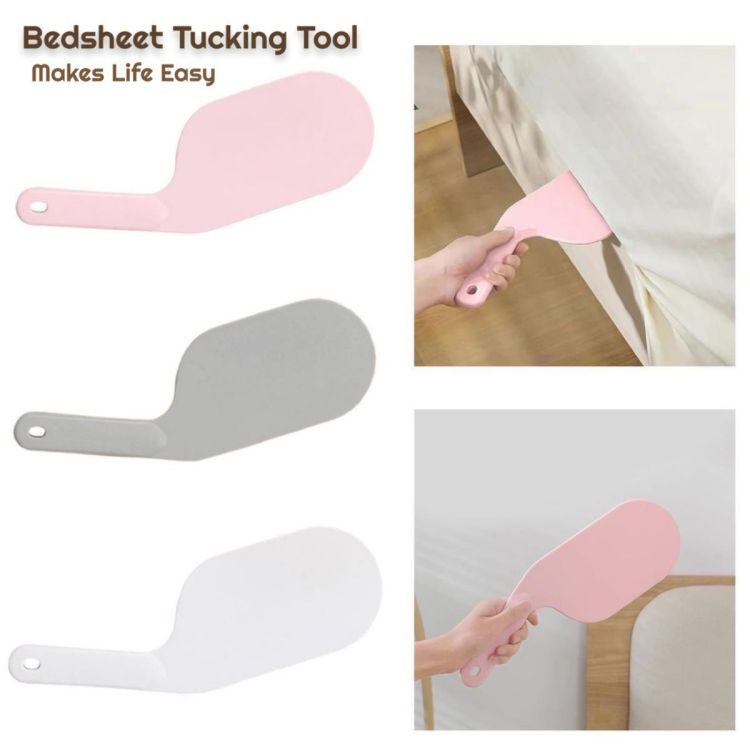 Bed Sheet Tucker Easy Bed-Making Tool for Neat Wrinkle-Free Sheets No Lifting Required