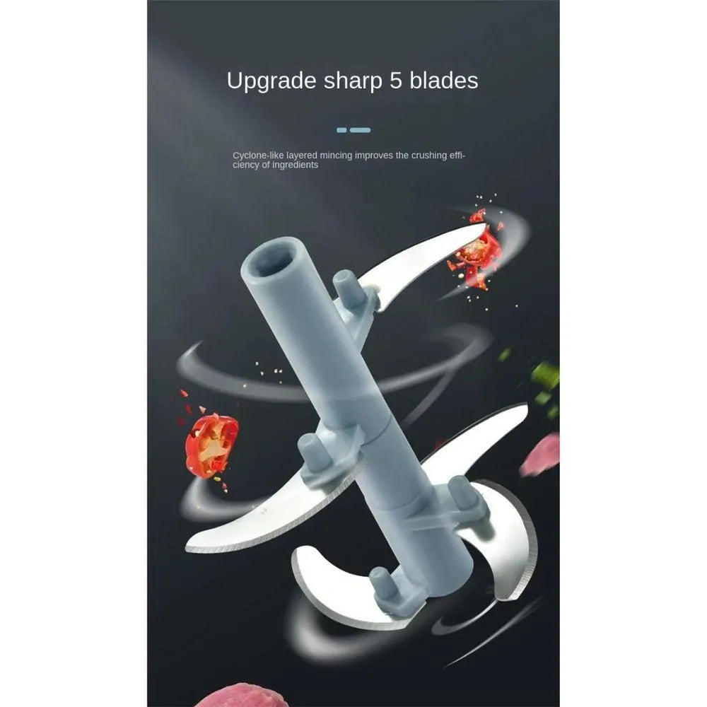 Manual Pull-String Food Chopper 5 Sharp Blades | Buy Online in Pakistan at MetroCart – Manual | MetroCart Pakistan