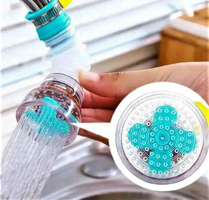 360 Degree Rotating Fan Faucet Extender with Filter Water Saving