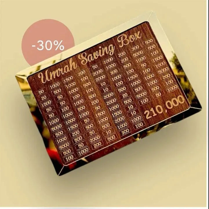Umrah Saving Box - 210,000 Savings Challenge with 280 Days Plan