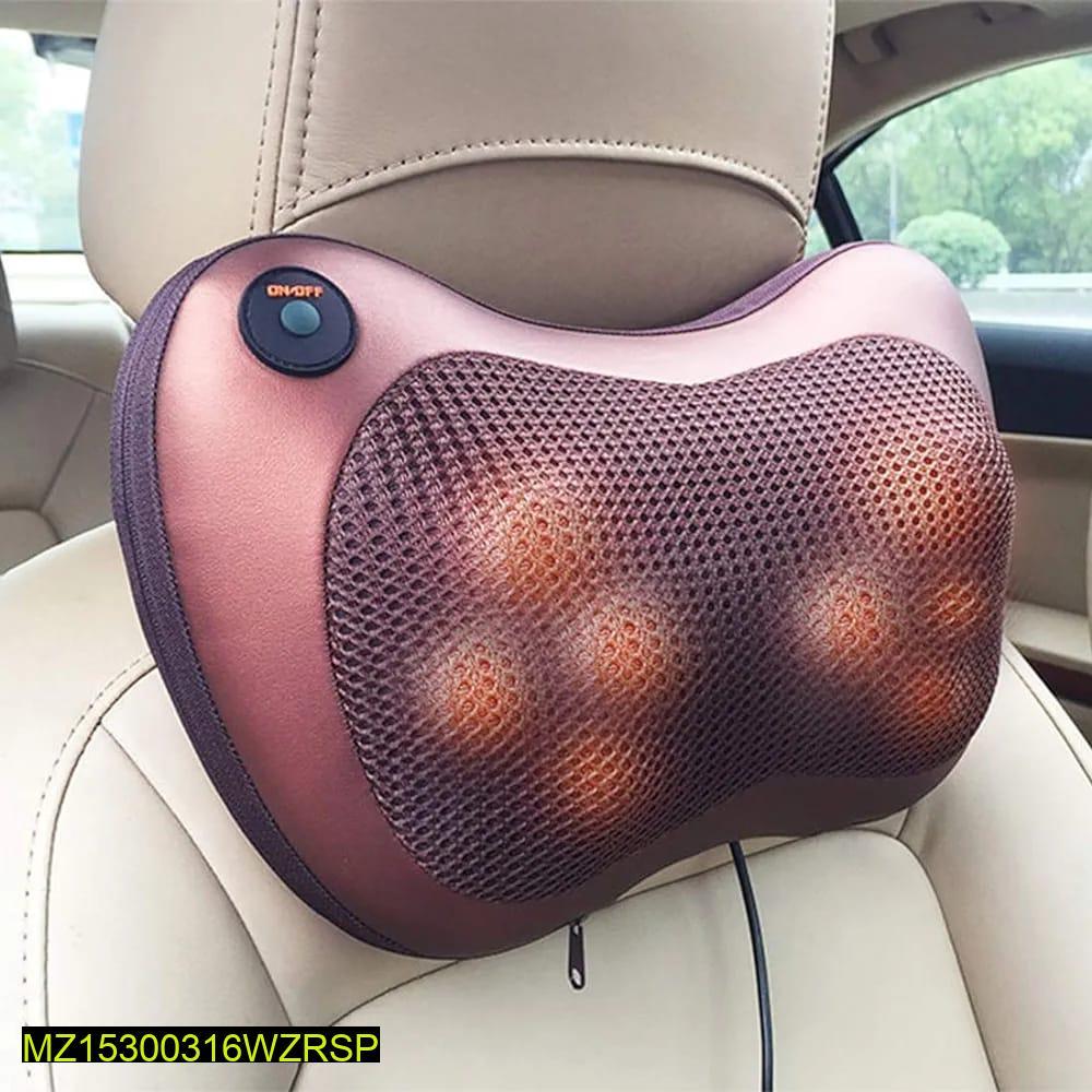 Car & Home Massage Pillow - 8-Head Shiatsu Neck & Back Massager with Heat