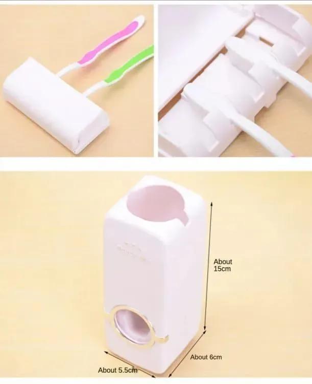 Automatic Toothpaste Dispenser Toothbrush Holder