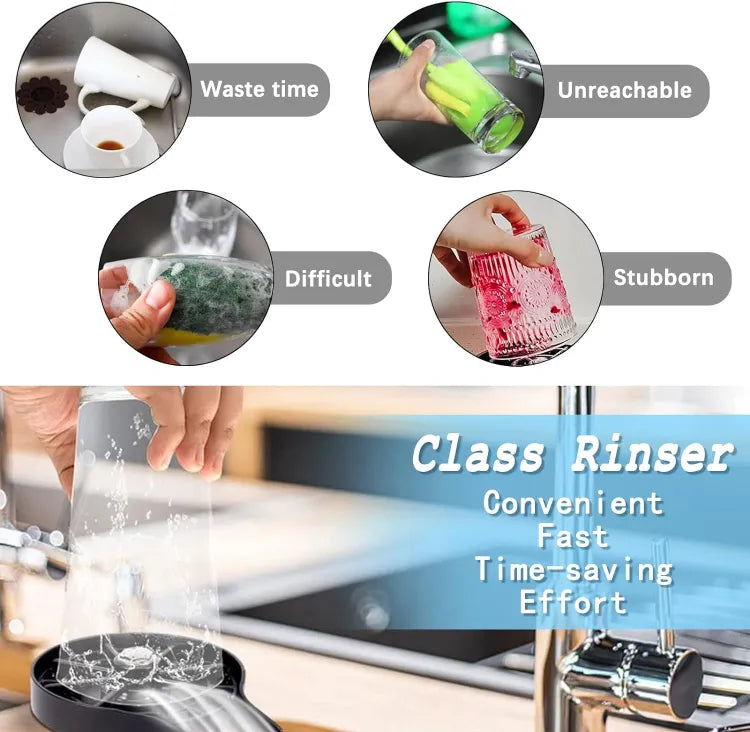 High Pressure Faucet Glass Rinser - Automatic Cup Washer for Kitchen & Bar | Buy Online in Pakistan at MetroCart – High | MetroCart Pakistan