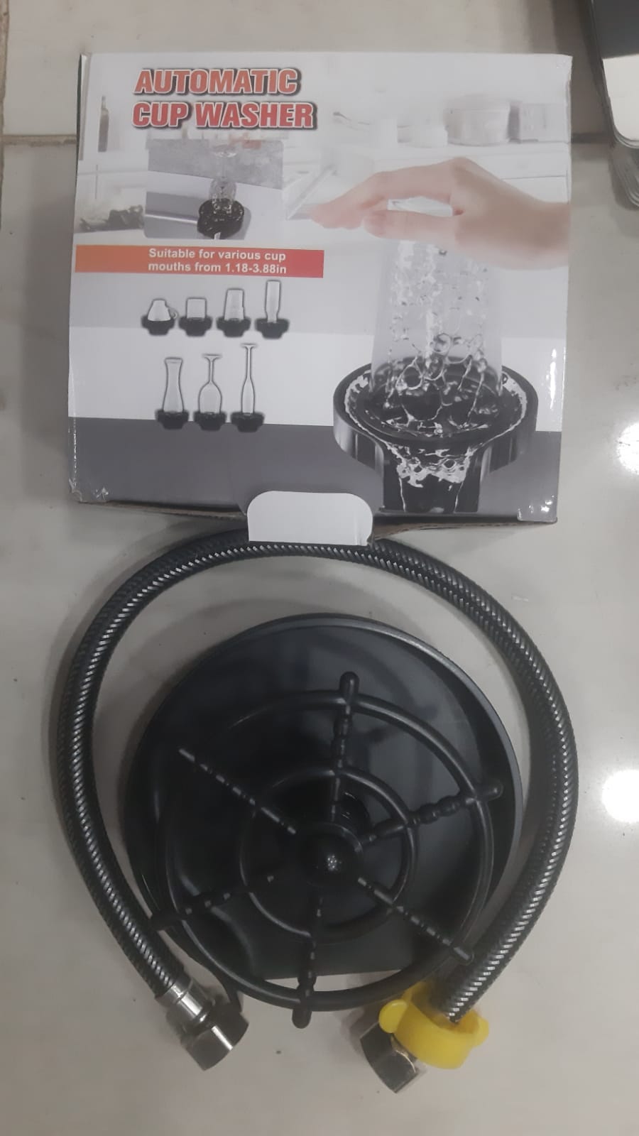 High Pressure Faucet Glass Rinser - Automatic Cup Washer for Kitchen & Bar | Buy Online in Pakistan at MetroCart – High | MetroCart Pakistan