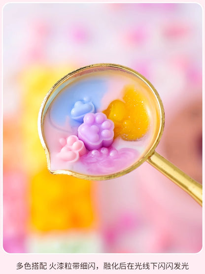 Complete Wax Seal Stamp Kit with 520 Beads Brass Stamps Melting Spoon Candle Stand