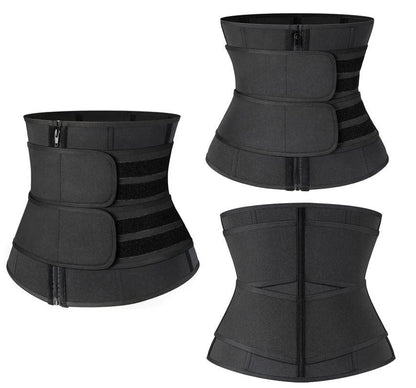 Waist Trainer Belt Slimming Body Shaper with Double Strap Neoprene Sauna Corset for Weight Loss