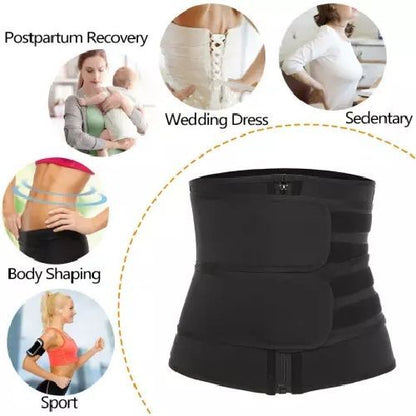 Waist Trainer Belt Slimming Body Shaper with Double Strap Neoprene Sauna Corset for Weight Loss