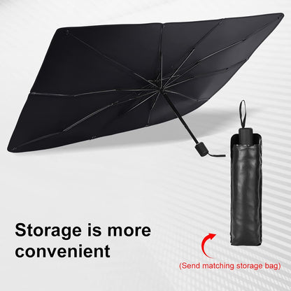 Foldable Car Windshield Umbrella Sun Shade 130cm UV Protection Front Window Cover