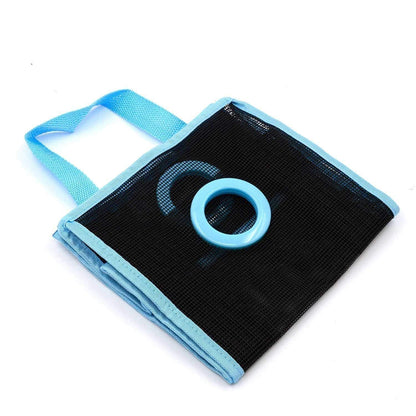 Hanging Mesh Plastic Bag Holder Dispenser Storage Organizer for Kitchen Grocery Shopping Bags