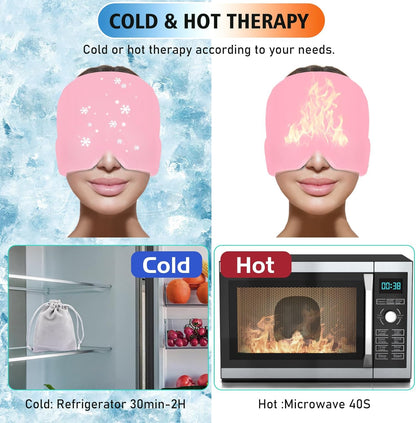 Migraine Relief Cap Headache Relief Hat with Reusable Ice Gel Pack for Tension and Stress | Buy Online in Pakistan at MetroCart – Migraine | MetroCart Pakistan