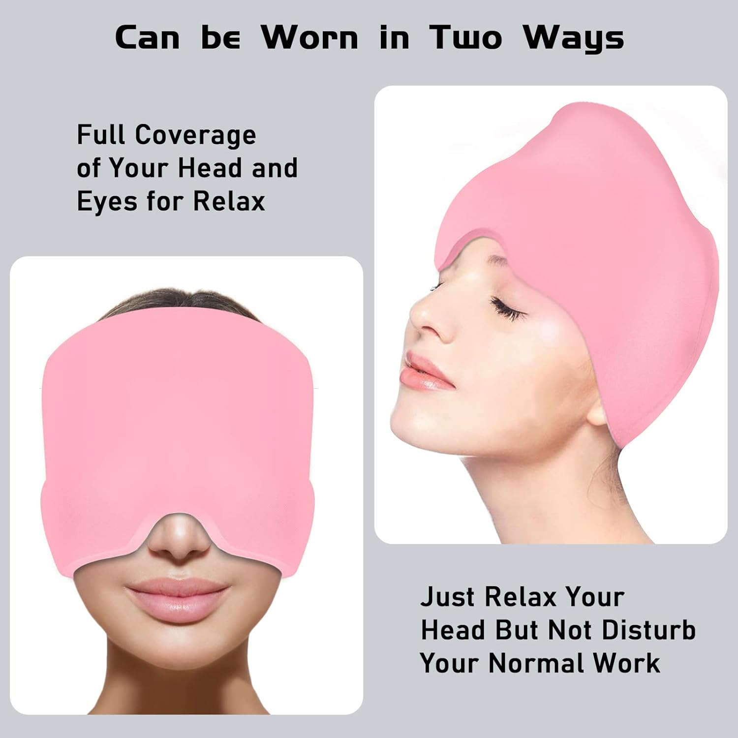 Migraine Relief Cap Headache Relief Hat with Reusable Ice Gel Pack for Tension and Stress | Buy Online in Pakistan at MetroCart – Migraine | MetroCart Pakistan
