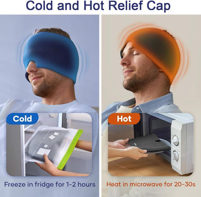 Migraine Relief Cap Headache Relief Hat with Reusable Ice Gel Pack for Tension and Stress | Buy Online in Pakistan at MetroCart – Migraine | MetroCart Pakistan