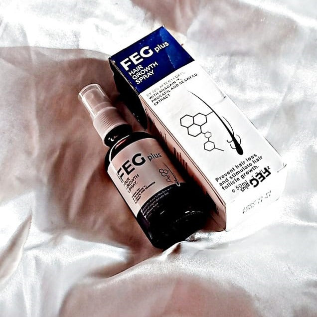 FEG Plus Hair Growth Spray Stimulate Follicles Reduce Hair Fall Thicker Healthier Growth 60ML