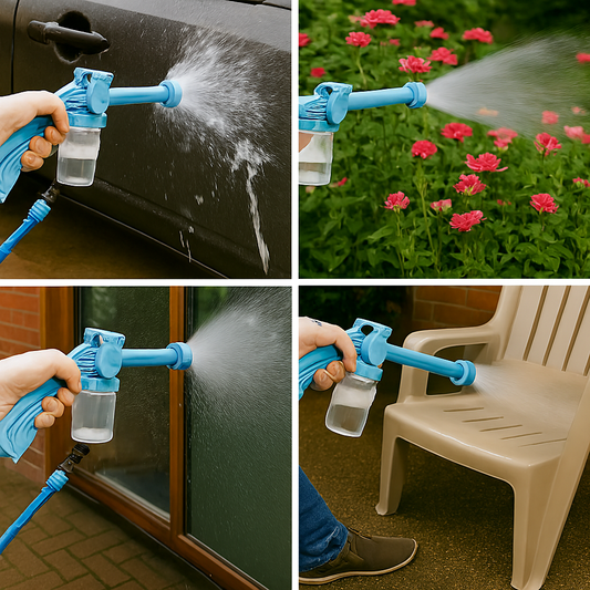 8-in-1 Jet Water Canon Turbo Spray - Car Wash, Gardening with Soap Dispenser
