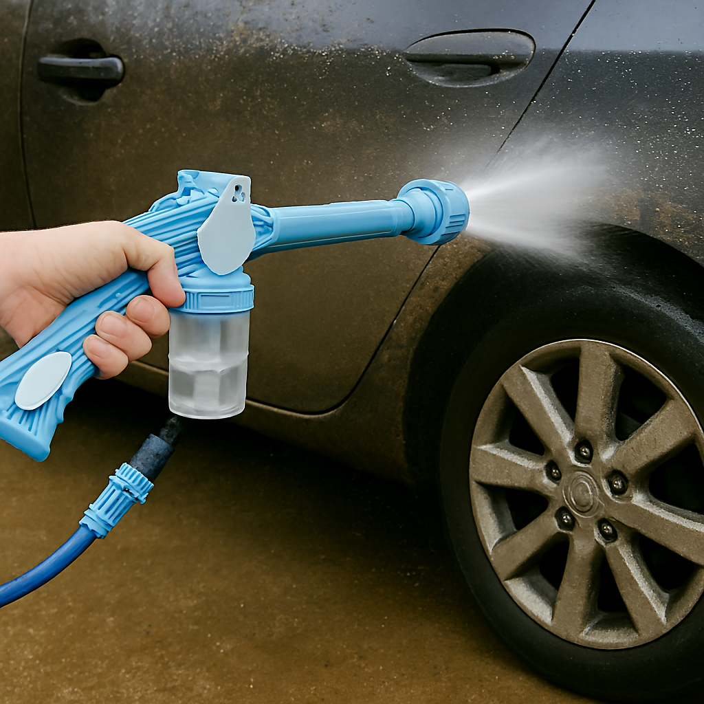 8-in-1 Jet Water Canon Turbo Spray - Car Wash, Gardening with Soap Dispenser