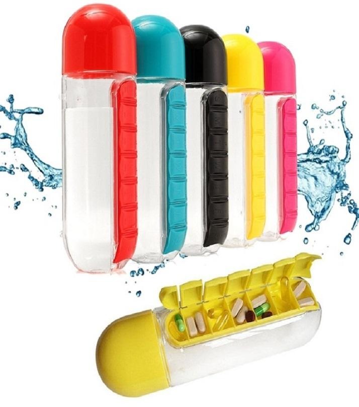 Medicine Organizer Water Bottle 7-Day Pill Box | Buy Online in Pakistan at MetroCart – Medicine | MetroCart Pakistan