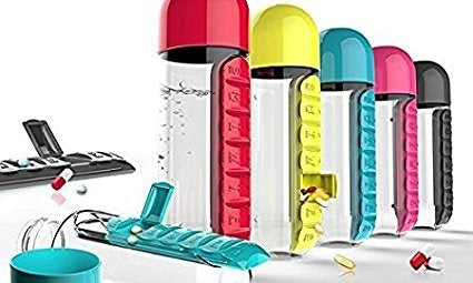 Medicine Organizer Water Bottle 7-Day Pill Box | Buy Online in Pakistan at MetroCart – Medicine | MetroCart Pakistan