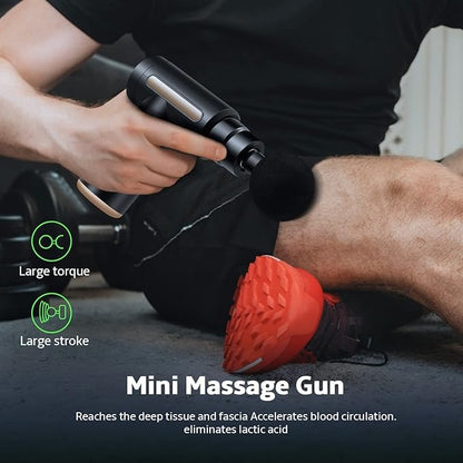 4 In 1 Massage Gun Deep Tissue Percussion Massager with 4 Attachments Rechargeable
