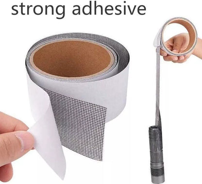 Mesh Roll Tape Window Screen Repair Patch – Strong Self-Adhesive Fiberglass (2 Meter)