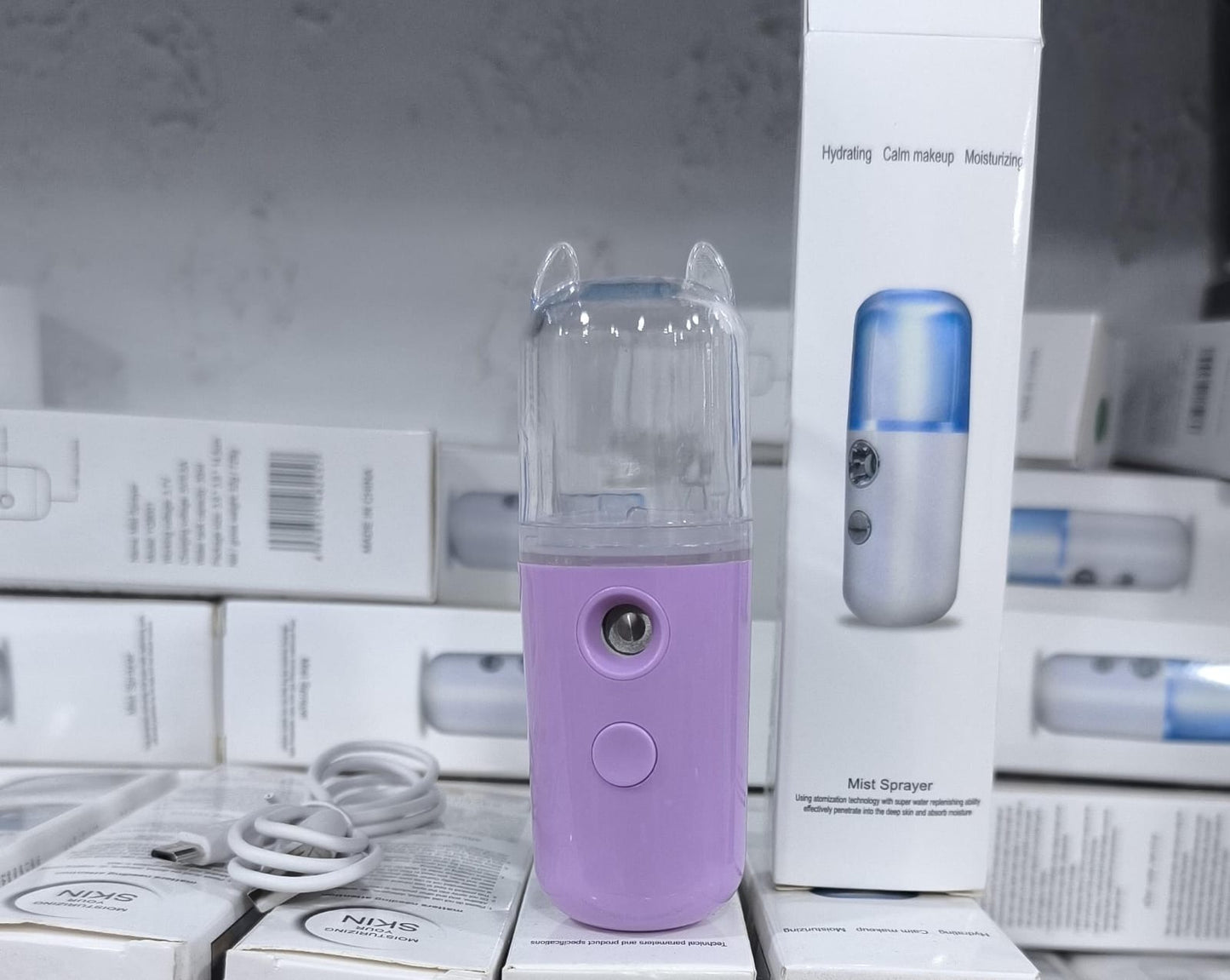 Portable Nano Facial Mist Sprayer – USB Rechargeable Hydrating Ionic Facial Steamer
