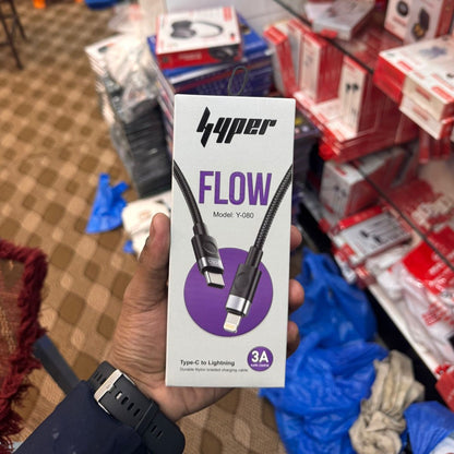 YOLO HYPER Y-080 Type-C to Lightning Cable 100cm Fast Charging | Buy Online in Pakistan at MetroCart – YOLO | MetroCart Pakistan