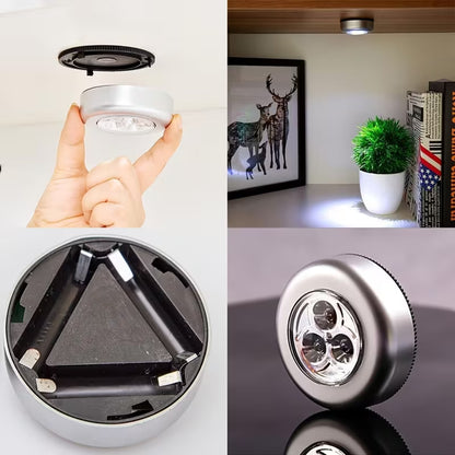 LED Tap Touch Night Lamp Power Cabinet Light Self-Adhesive