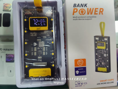 66W Super Fast Charging Transparent Power Bank 20000mAh Digital Display | Buy Online in Pakistan at MetroCart – 66W | MetroCart Pakistan