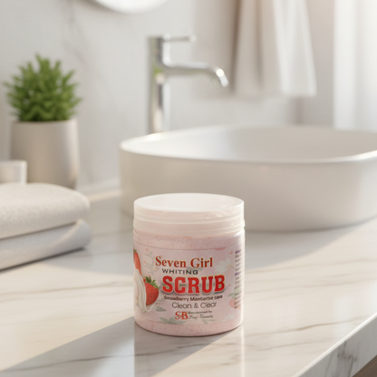 Seven Girl Whitening Scrub Strawberry Moisturize Care