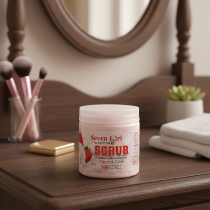 Seven Girl Whitening Scrub Strawberry Moisturize Care