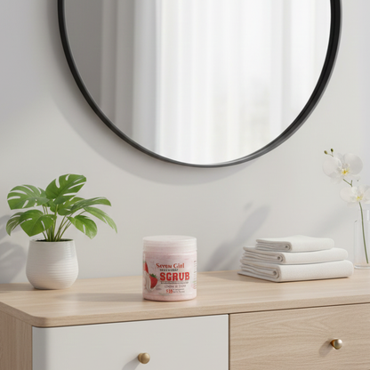 Seven Girl Whitening Scrub Strawberry Moisturize Care