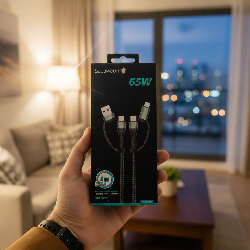 Sabawoon S116 Type-C to Type-C Cable 120W Fast Charging Digital Display 100% Original | Buy Online in Pakistan at MetroCart – Sabawoon | MetroCart Pakistan