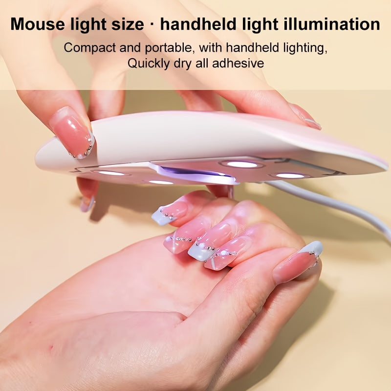 UV LED Lamp For Nails 6W Mini Portable Nail Dryer with Timer Premium Quality