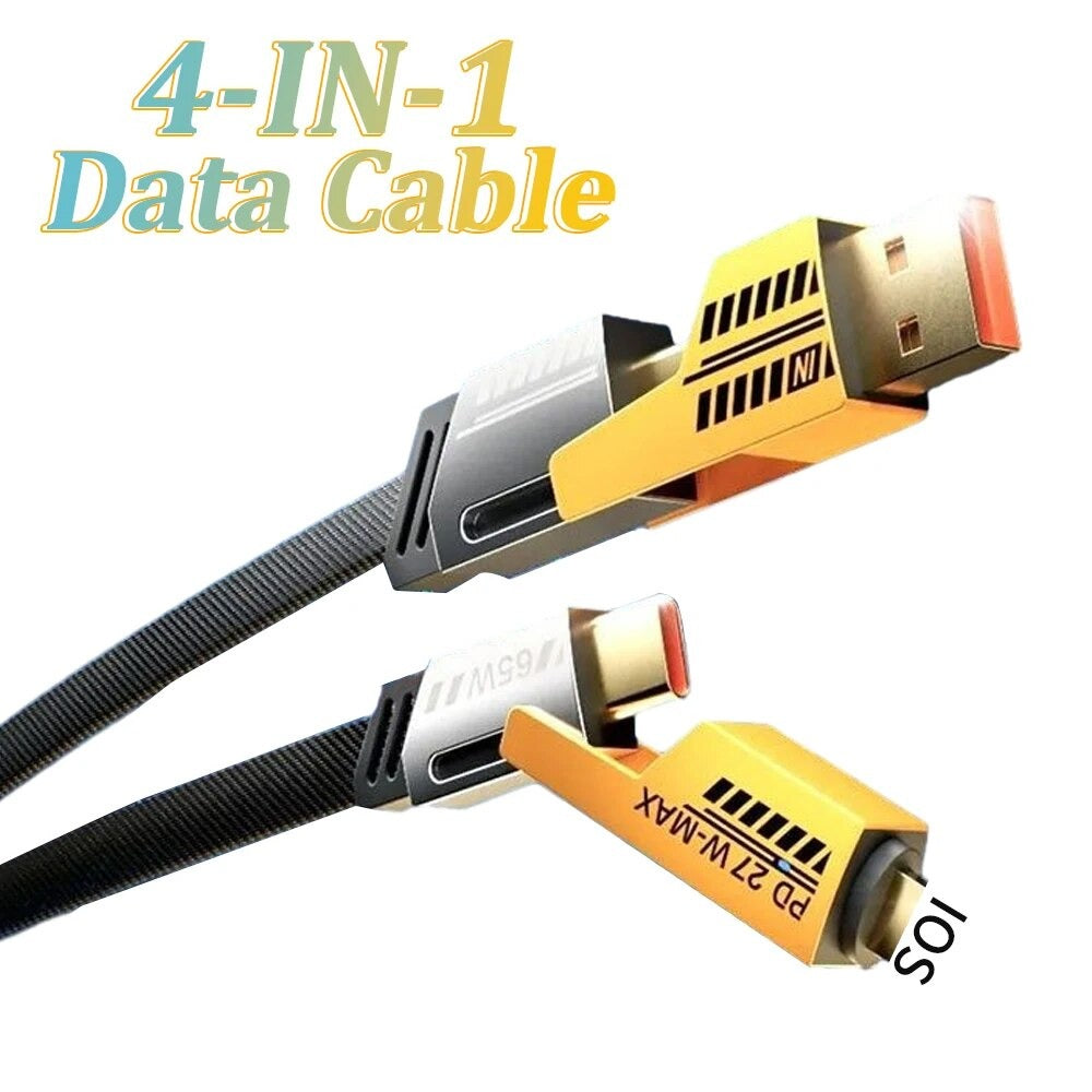 Logilink 60W Fast Charging Data Cable 4-in-1 Multi USB PD 1000mm Length