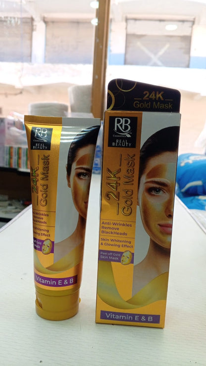 RB 24K Gold Mask Hydrating Brightening Luxury Skincare Treatment