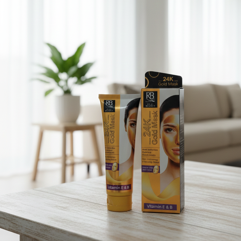 RB 24K Gold Mask Hydrating Brightening Luxury Skincare Treatment