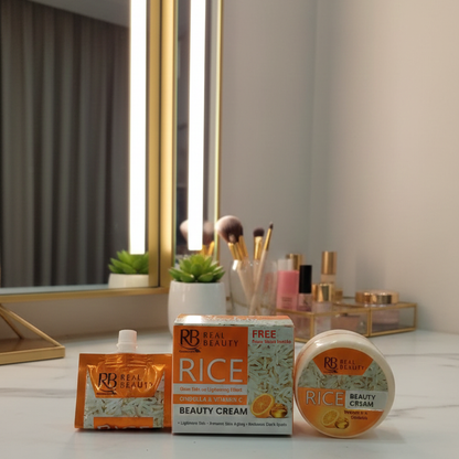 RB Rice Beauty Cream with Free Face Wash Brightening Nourishing Skincare