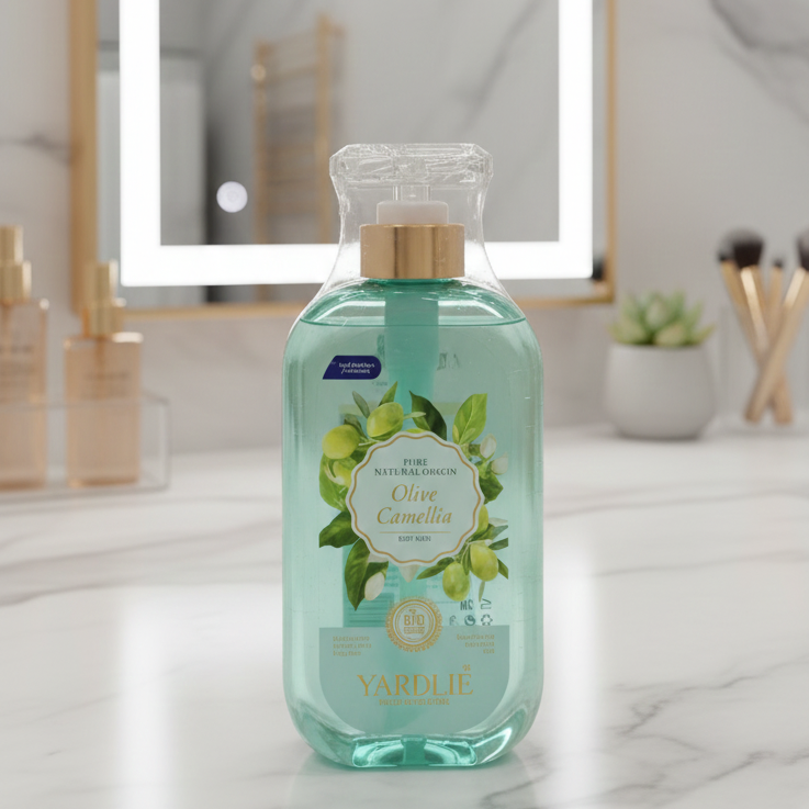 Yardlie Olive & Camellia Body Wash 500ml Bio-Organic Gentle Cleansing