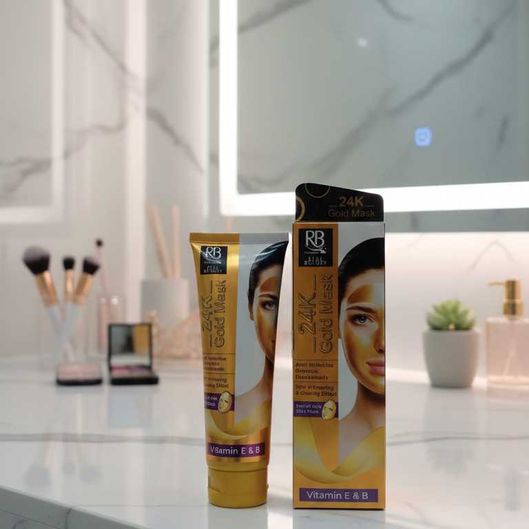 RB 24K Gold Mask Hydrating Brightening Luxury Skincare Treatment