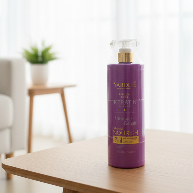 Yardlie Keratin Shampoo Professional Perfect Care Anti-Dandruff Frizz Control | Buy Online in Pakistan at MetroCart – Yardlie | MetroCart Pakistan