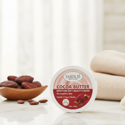Yardlie Cocoa Butter Moisture Soft Beauty Cream 150g Smooth Glowing Skin