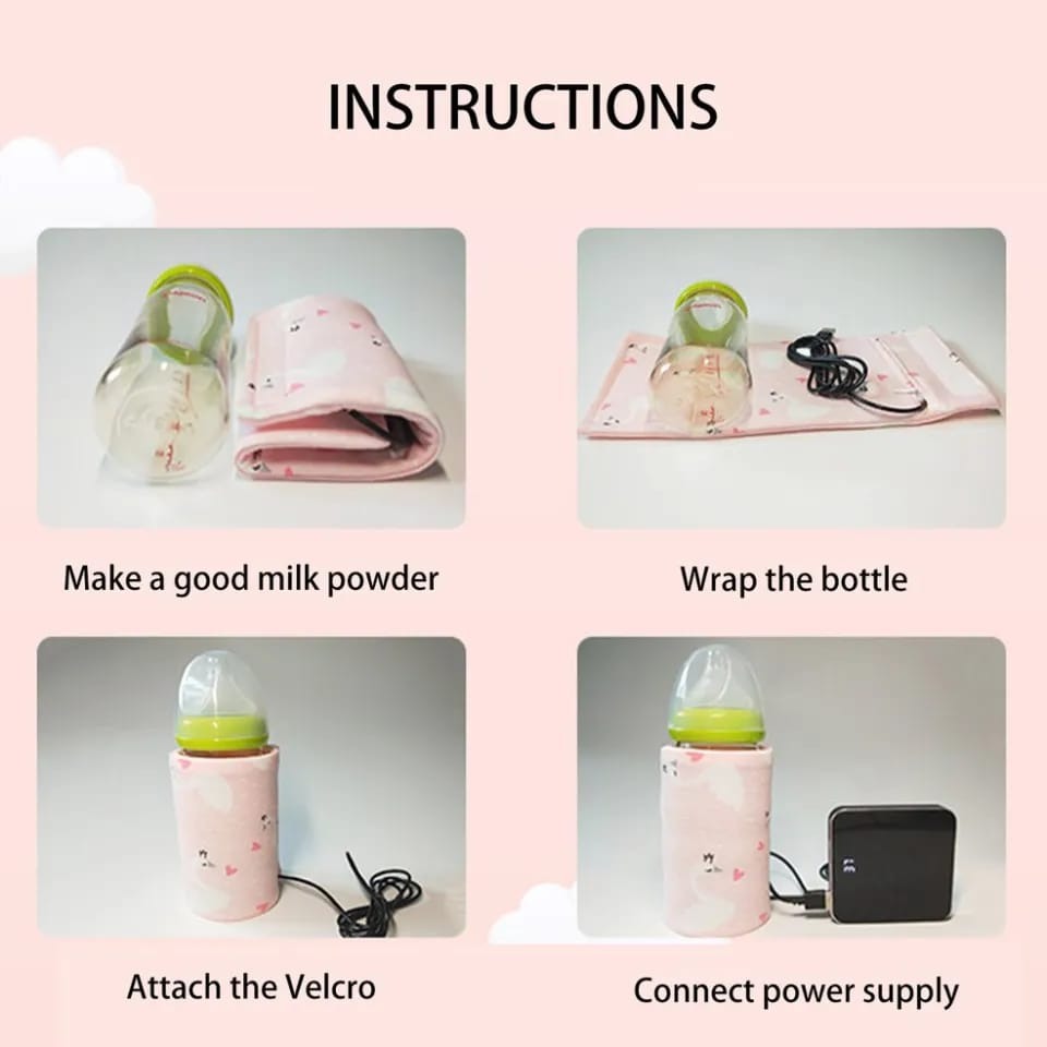 Portable USB Feeder Warmer Pouch - 42°C Constant Heating Baby Bottle Warmer | Buy Online in Pakistan at MetroCart – Portable | MetroCart Pakistan