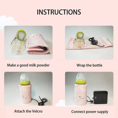 Portable USB Feeder Warmer Pouch - 42°C Constant Heating Baby Bottle Warmer | Buy Online in Pakistan at MetroCart – Portable | MetroCart Pakistan
