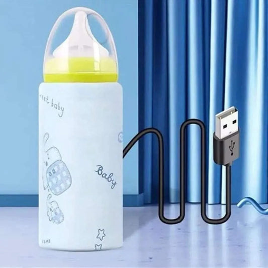 Portable USB Feeder Warmer Pouch - 42°C Constant Heating Baby Bottle Warmer