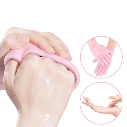 Silicone Moisturizing Gel Socks & Gloves Pack - Deep Repair for Dry Hands & Feet