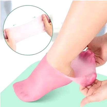 Silicone Moisturizing Gel Socks & Gloves Pack - Deep Repair for Dry Hands & Feet