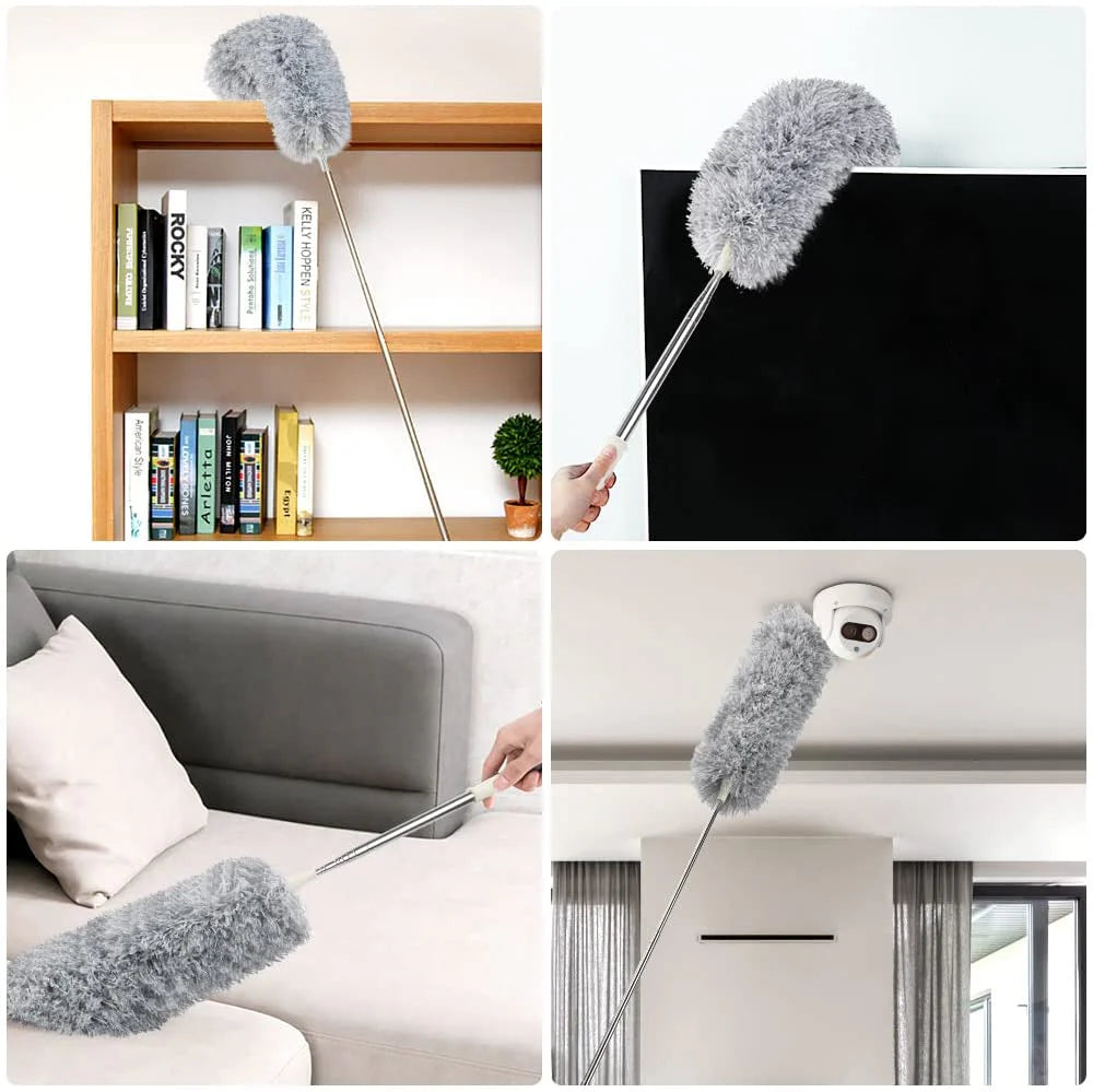 Microfiber Fan Duster Telescopic Extendable 360 Flexible Cleaning Tool