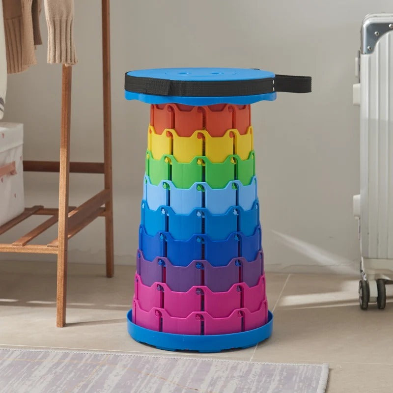 Portable Rainbow Telescopic Stool
