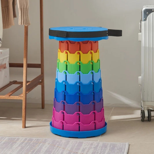 Portable Rainbow Telescopic Stool